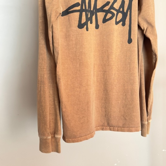 Stussy Pigment-dyed Long Sleeve Men's Tee - Picture 7 of 9